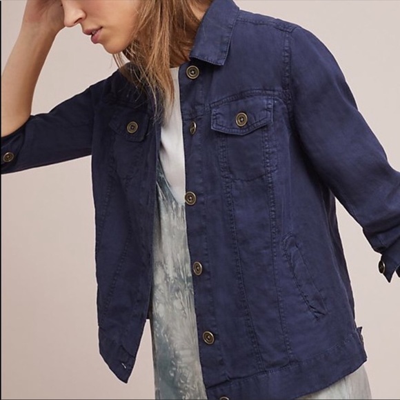 Michael Stars Womens Linen Jean Jacket